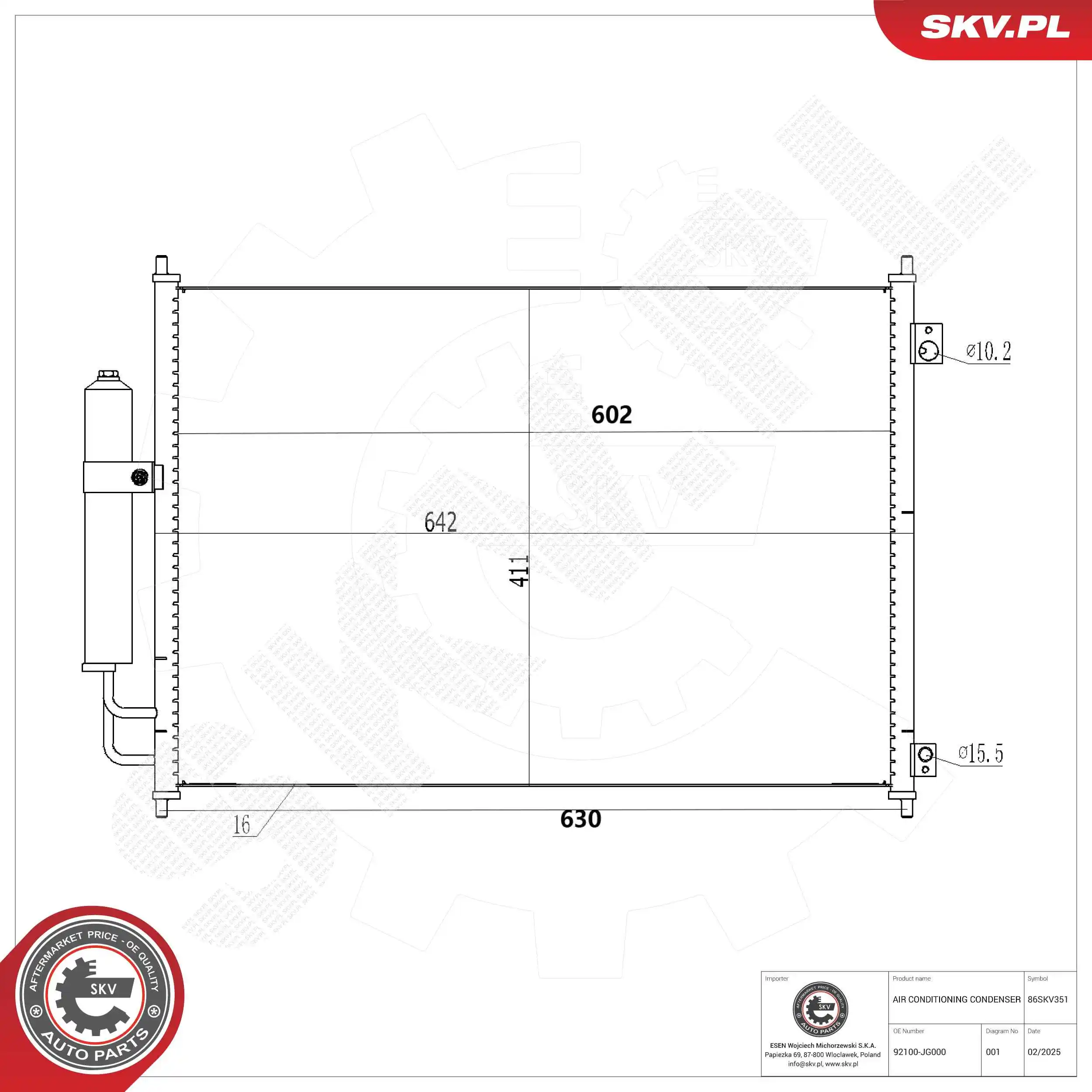 Condenser, air conditioning